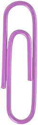 purple paper clip